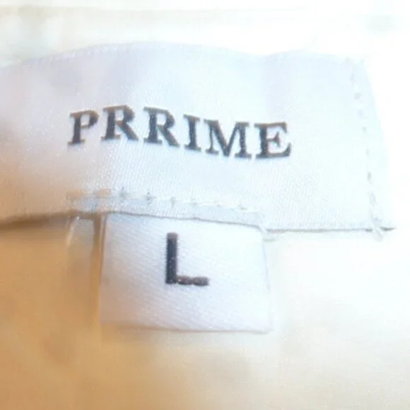 PRRIME  Sexy Side Slit Maxi Dress – Ivory – Size L (Runs Small) NWT - Picture 11 of 11